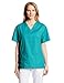 Dickies Women's EDS Signature Scrubs 86706 Missy Fit V-Neck Top, Teal Blue, Small