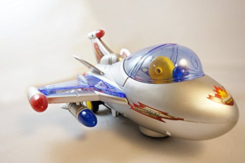 Haktoys ATS Battery Operated Bump & Go Action F-182 Fighter Jet 8" Plane | Changes Direction On Contact| Attractive Flashing LED Lights and Sound | Aviator Aircraft Gift, Toy for Toddlers & Kids - Thumbnail 6