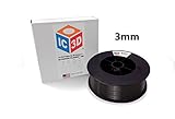 IC3D Black 3mm ABS 3D Printer Filament - 2.3kg Spool - Dimensional Accuracy +/- 0.05mm - Professional Grade 3D Printing Filament - Made in USA