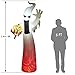 SUPERJARE 8 Ft Halloween Inflatable Ghost, Blow up Flashing Flame Decoration with LED Light, Indoor & Outdoor, Yard & Lawn Decor