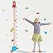 Witkey Spaceship Rocket Growth Height Chart Wall Stickers Wall Decals Removable Art Home décor PVC for Kid Room Bedroom Wallpaper