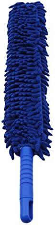 LJSLYJ Flexible Extra Long Soft Microfiber Noodle Chenille Car Wheel Wash Brush Microfiber Wheel Cleaner Car Wash Accessorie (Royal blue)