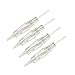 EZTAT2 50 Pieces Disposable Stainless Steel Microblading Eyebrow Tattoo Needles for Charmant Rotary Permanent Makeup Machine 1 Round Liner