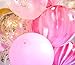 Modern Pink and Gold Confetti Marble Balloon Party Decoration (20pcs, 12