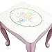 Fantasy Fields - Bouquet Thematic Kids Classic Vanity Table and Stool Set with Mirror | Imagination Inspiring Hand Crafted & Hand Painted Details Non-Toxic, Lead Free Water-based Paint