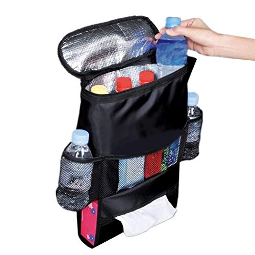 Benlet Auto Car Back Seat Multi Pockets Storage Organizer Holder Insulation Bag Audio Integration Devices
