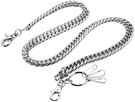 Heavy Thick Cut Links wallet chain Swivel Trigger snap Biker Punk Key chain