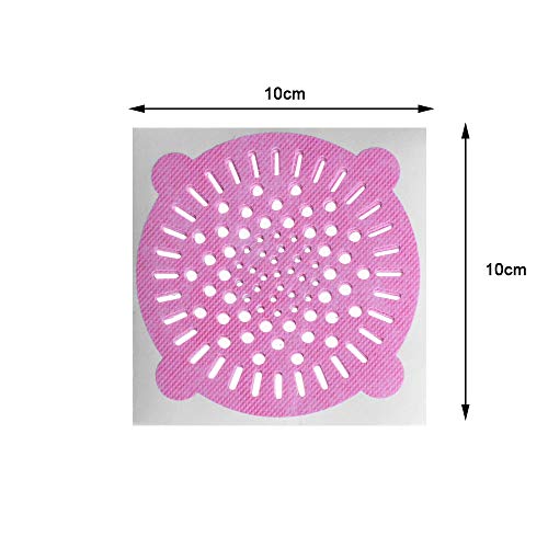 Genenic Disposable Peel and Stick Hair Trap Protector Paper,Dripper Food Hair Collector Trapper(50PCS) (Pink) - Thumbnail 3