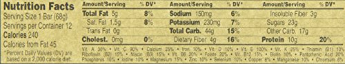 CLIF BAR – ENERGY PROTEIN BARS – CHOCOLATE CHIP – MADE WITH ORGANIC OATS – ENERGY BARS – NON-GMO – (1 COUNT)