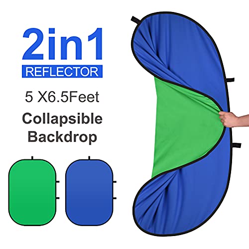 Buy FUDESY Portable Green Screen Collapsible Backdrop, 5x6.5 Chromakey