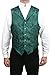Historical Emporium Men's Satin Jacquard Formal Suit Vest, Victorian Edwardian Tuxedo Dress Waistcoat