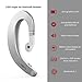 LISN Ear-Hook Bluetooth Headphone, Wireless Single Ear Bluetooth Headset with Mic, Ultra-Light Painless Bluetooth Earpiece 8-10 Hrs Playtime for Cell Phone (Silver)