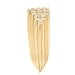 Black Friday Special Offer 7Pcs 16 Clips 20-24 Inch Thick Double Weft Full Head Clip in Hair Extensions Curly Straight Wavy Hairpiece 8 colors (24