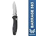 Benchmade - Barrage 583 Knife, Tanto Blade, Serrated Edge, Satin Finish, Black Handle