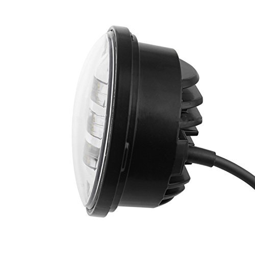 Eagle Lights 8700 7" Round Chrome Harley Daymaker LED Headlight with Matching Chrome Passing Lamps, Adapter Ring and Free T-Shirt