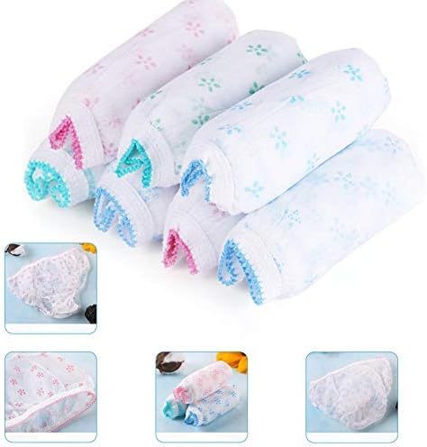 BularyUK 7pcs Super Soft Women's Disposable Cotton Briefs Travel Pants Panties Briefs Comfortable Knickers Panties Underwear for Hospital Maternity Pregnancy Post Partum, Travel, Massage