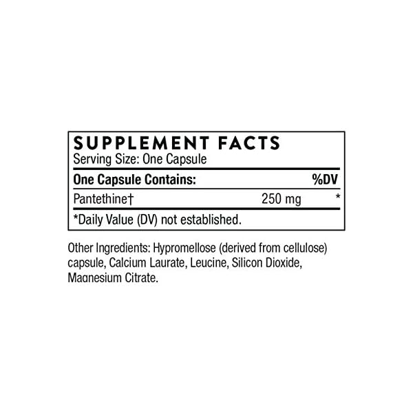 Thorne Pantethine Vitamin B5 (Pantothenic Acid) Supplement in its