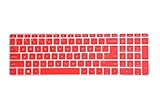 Leze - Ultra Thin Laptop Keyboard Cover Skin Protector for HP Pavilion 15 15-ab 15-ac 15t-ae 15-af 15-ak 15-an 15-au 15-ay 15-as 15-ba 15-bc 15-bk,HP OMEN 15-ax 15.6 Inch Semi - Red