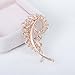 Gold-Tone Crystal Art Deco Peacock Ear Wrap Ear Cuff Earrings for Women Non Pierced Ears Pink