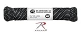 Rothco Polyester Paracord-100 Ft/Black Reflective