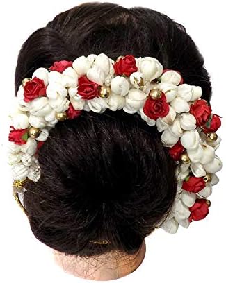 Inaaya Artificial Hair Accessory Gajra For Hair For Girls And Women Multicolor, 20 Grams, Pack Of 1