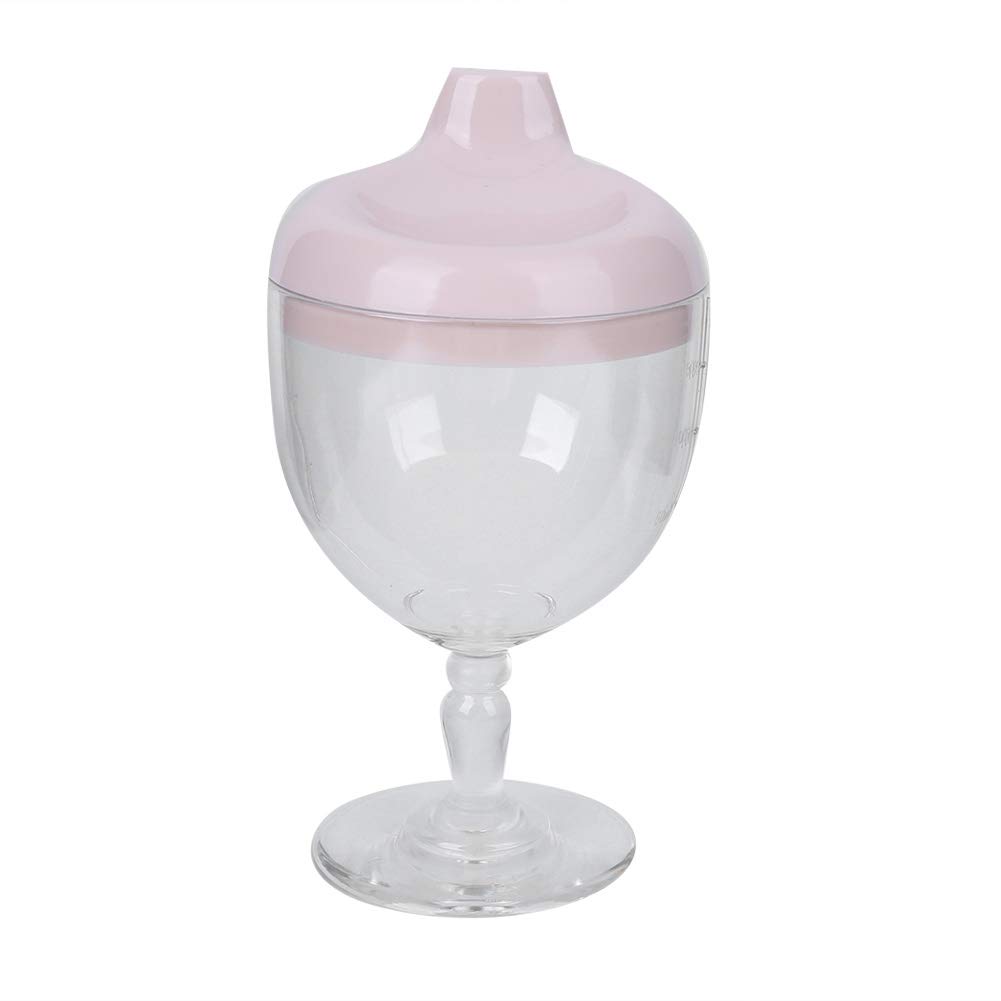 Plastic Goblet Cup No Spill Sippy Cup for Baby, with Silicone Nozzle, Easy to Grip, 8+ Months, 150ml, Suitable for Meal and Party