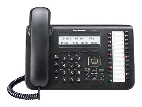 Panasonic Phone Black Digital 3-line LCD, with Backlight, 24 CO Key, Full Duplex SP-Phone, with Built in EHS KX-DT543