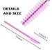AKStore 100 PCS Disposable Eyelash Brushes Mascara Wands Eye Lash Eyebrow Applicator Cosmetic Makeup Brush Tool Kits (Pink)