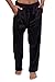 TexereSilk Men's 100% Silk Pajama Pants (Black, X-Large) Great Gifts for Him MS0201-BLK-XL