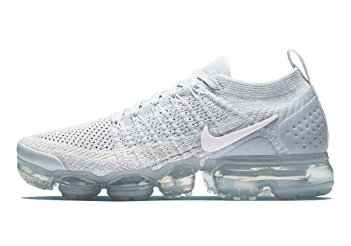 Nike Womens Air Vapormax Flyknit 2 Pure Platinum/Arctic Pink-White Size 8.5