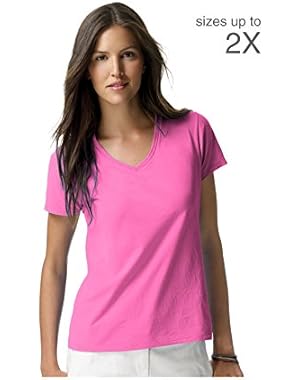 Hanes S04V Hanes Women's Nano-T V-Neck T-Shirt