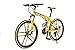 ibiky 26″ MTB Folding Dual Suspension 21 Speed Gears Mountain Bike (Yellow)thumb 3