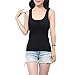 DR. MAのGOTEK Camisoles for Women with Built-in Shelf Bras, Comfortable Padded Bra Women cami, Wide Straps Tank Top (2X-Large, Black/Gray(2pcs))
