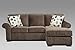 Roundhill Furniture Fabric Sectional Sofa and Loveseat Set with Pillows, Elizabeth Ash