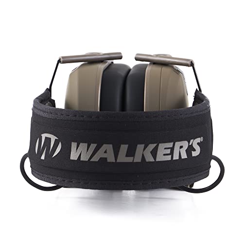 Walker's Razor Slim Shooter Electronic Hunting Folding Hearing Protection Earmuffs with 23dB