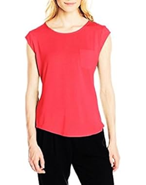 Cap-Sleeve Pocket Tee Watermelon, Medium