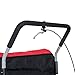 Aosom Elite Three-Wheel Bike Trailer for Kids Bicycle Cart for Two Children with 2 Security Harnesses & Storage, Red