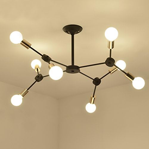 Moderne Schmiedeeiserne Molekulare Deckenleuchte Einfache Kreative