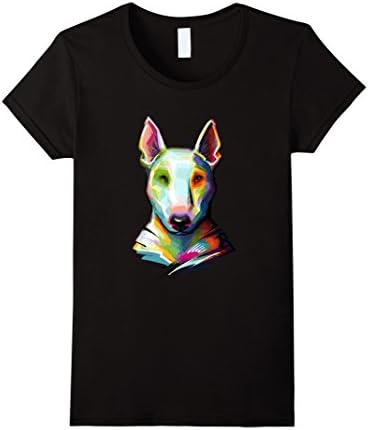 Women's Bull Terrier T-Shirt Small Black