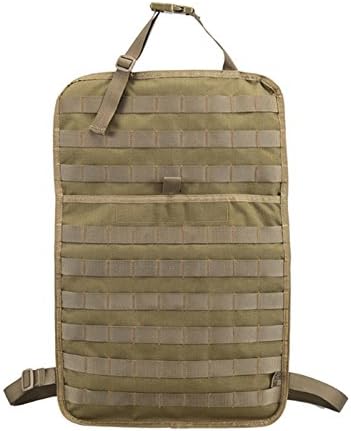 Car Seat Back Storage Bag Tactical MOLLE Panel Car Seat Back Cover Protection Kit Pad Kick Pad Waterproof