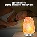 Levoit Aurora Salt Lamp, Himalayan / Hymilain Sea Salt Lamps, Pink Large Salt Rock Lamp, Night Light, 18/8 Stainless Steel Base, Dimmable Touch Switch, Luxury Gift Box (ETL Certified, 2 Extra Bulbs)