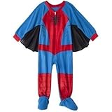 Marvel Spiderman Toddler Boy Footed Blanket Pajama