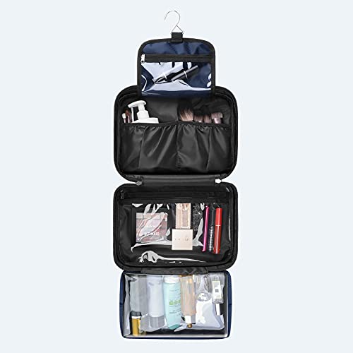 ALLONWAY Kulturbeutel, Große kulturbeutel Herren und Damen, Kulturtaschen Zum Aufhängen, Kosmetiktasche, Wasserdichter und Multi-Tasche Kulturbeutel, Waschbeutel Für Makeup Beauty Case Reise, Blau