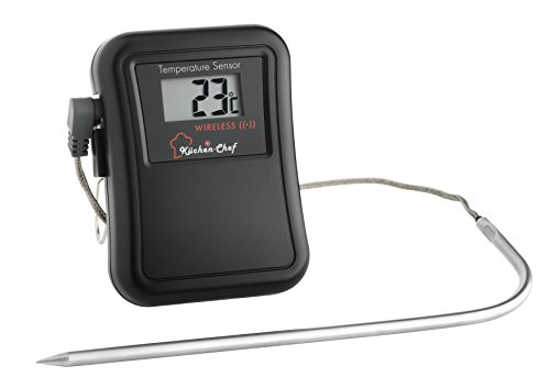 TFA Dostmann Küchen-Chef Funk-Grill-Bratthermometer, 14.1504, für ideal gebratenes Fleisch, L 60 (65) x B 21 (28) x H… – Bild 3