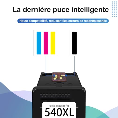 540XL 541XL Compatible Ink Cartridges for Canon 540 541 XL for PIXMA MG3650s TS5150 TS5151 MG3550 MG3600 MG3650 MG4250 MX475 MX515 Ink 540 and 541 XL 540XL Black Tri Colour: