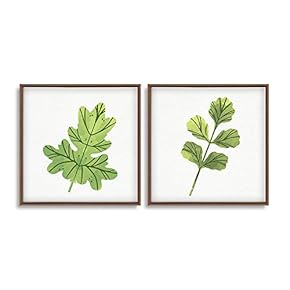 Framed Canvas Wall Art for Living Room, Bedroom Plant Theme Canvas Prints for Home Decoration Ready to Hang - 16"x16"x2 Panels