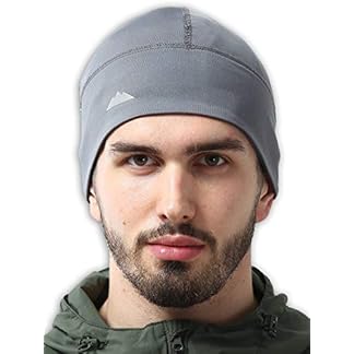 Skull Cap Helmet Liner Running Beanie - Winter Thermal Under Helmet Cycling Head Hat - Ultimate Moisture Wicking Performance