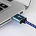 Lightning Cable , COOME [2-Pack] 3ft 6ft High Speed USB 2.0 Data Sync Nylon Braided Charging Wire Cord for iPhone 6/6s/5/5s iPad iPod Blue