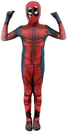 Kids Unisex Lycra Spandex Zentai Halloween Cosplay 3D Style Costumes (90 for 3-4T)