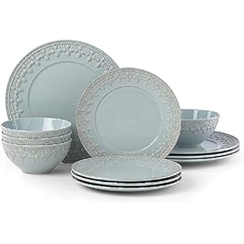 Lenox 885613 Chelse Muse Fleur Blue 12 Piece Set